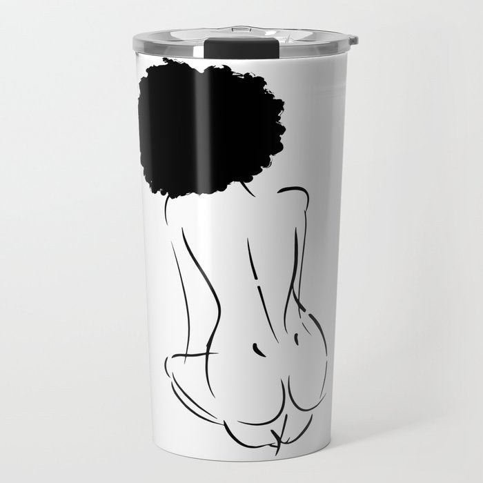 Nude in Black No. 2 Travel Mug Gallery Image 1