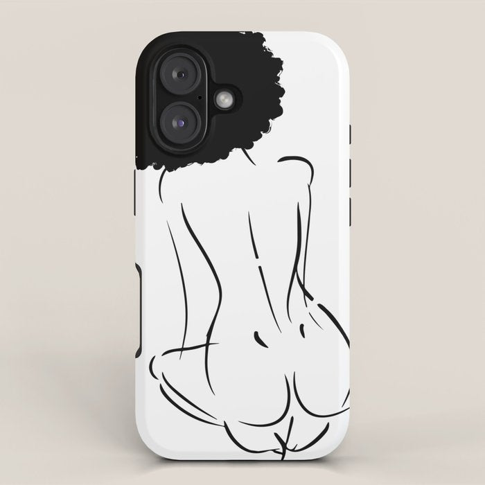 Nude in Black No. 2 iPhone Case Gallery Image 1