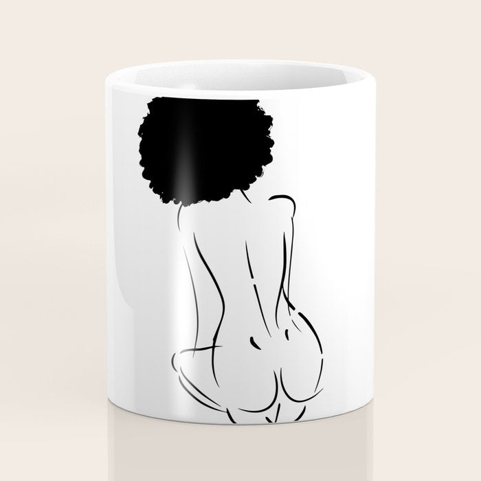 Nude in Black No. 2 Coffee Mug Gallery Image 4