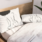 Nude in Black No. 2 Pillow Sham Gallery Image 2