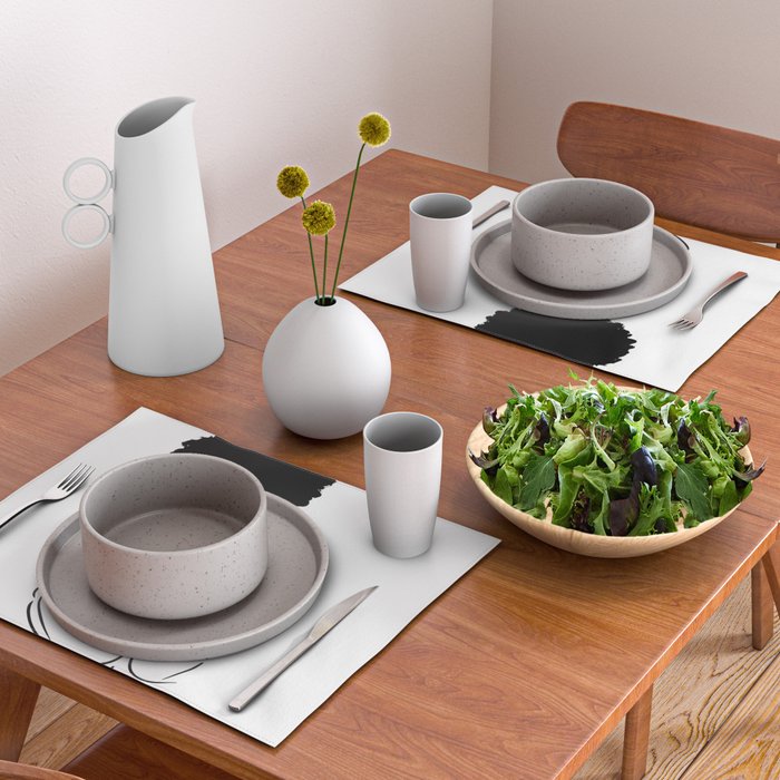 Nude in Black No. 2 Placemat Gallery Image 2