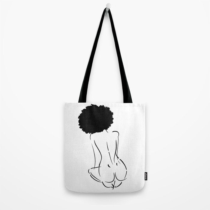 Nude in Black No. 2 Tote Bag Gallery Image 2