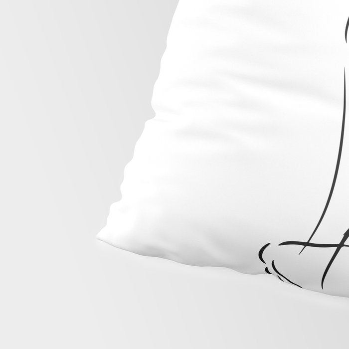 Nude in Black No. 2 Pillow Sham Gallery Image 4