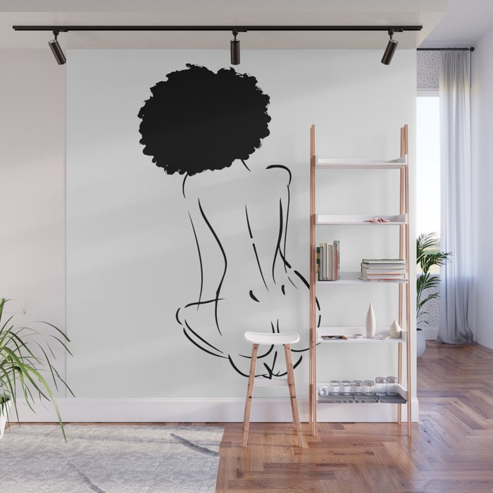 Nude in Black No. 2 Wall Mural Gallery Image 1