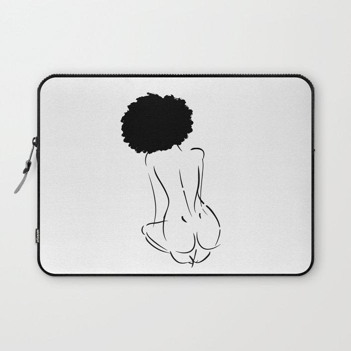 Nude in Black No. 2 Laptop Sleeve Gallery Image 1