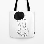 Nude in Black No. 2 Tote Bag Gallery Image 1