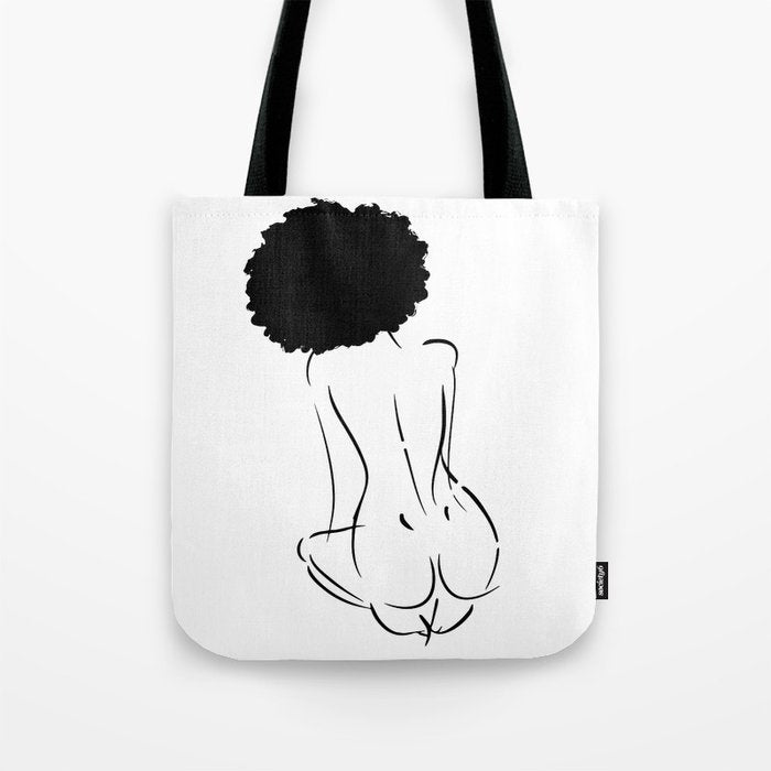 Nude in Black No. 2 Tote Bag Gallery Image 1