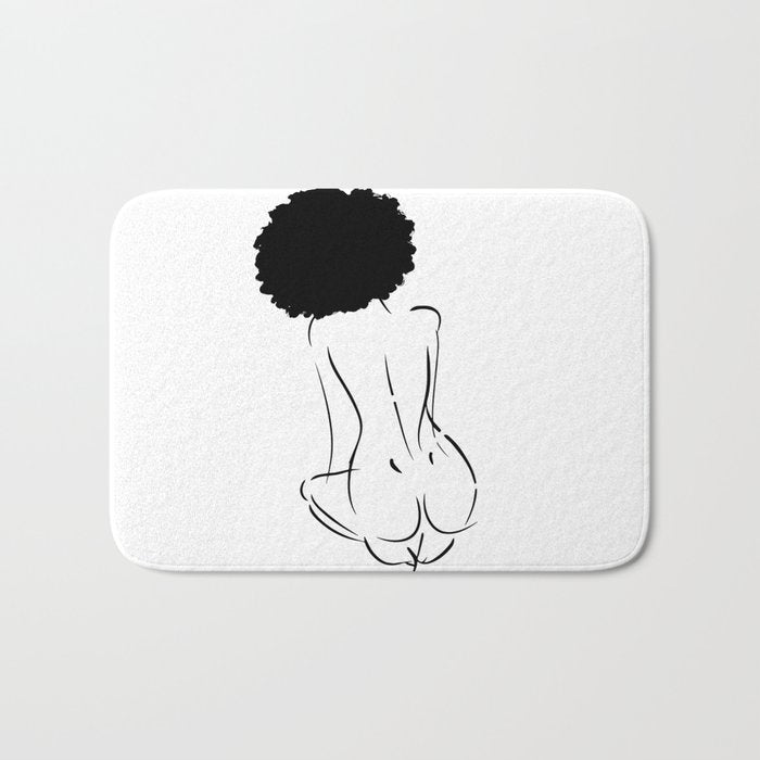 Nude in Black No. 2 Bath Mat Gallery Image 1