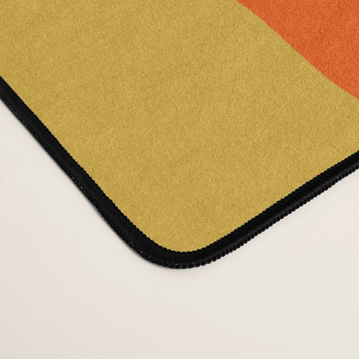 Colorful Summer Stripes Vertical Pattern Green Mustard Orange Pink Blue Desk Mat Gallery Image 4