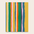 Colorful Summer Stripes Vertical Pattern Green Mustard Orange Pink Blue Notebook Gallery Image 4