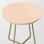 Soft Apricot Buff Solid Color Side Table Gallery Image 2