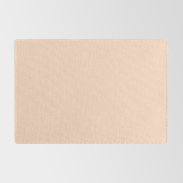 Soft Apricot Buff Solid Color Rug Gallery Image 2