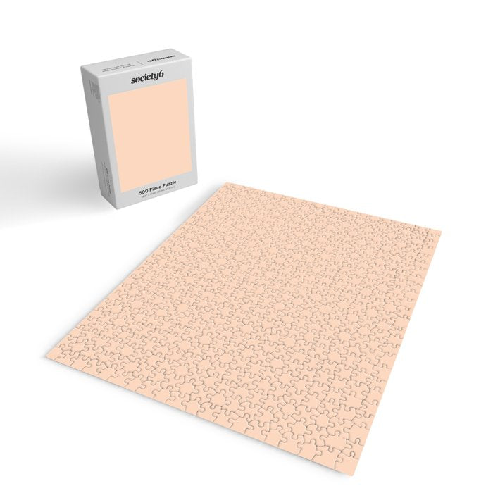 Soft Apricot Buff Solid Color Jigsaw Puzzle Gallery Image 2