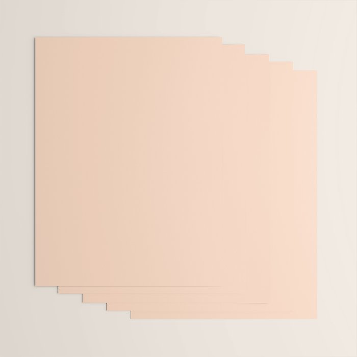 Soft Apricot Buff Solid Color Wrapping Paper Gallery Image 3