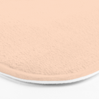 Soft Apricot Buff Solid Color Bath Mat Gallery Image 3