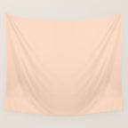 Soft Apricot Buff Solid Color Wall Tapestry Gallery Image 4