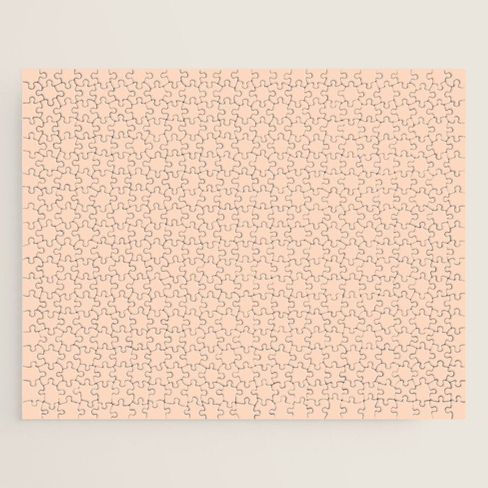 Soft Apricot Buff Solid Color Jigsaw Puzzle Gallery Image 1