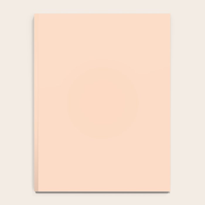 Soft Apricot Buff Solid Color Notebook Gallery Image 4