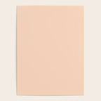 Soft Apricot Buff Solid Color Poster Gallery Image 4