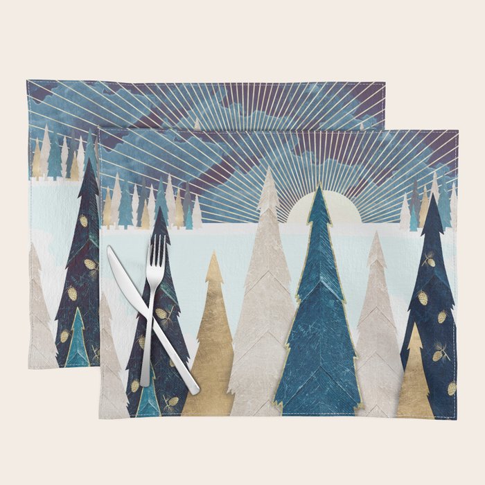 Winter Trees Placemat Gallery Image 1