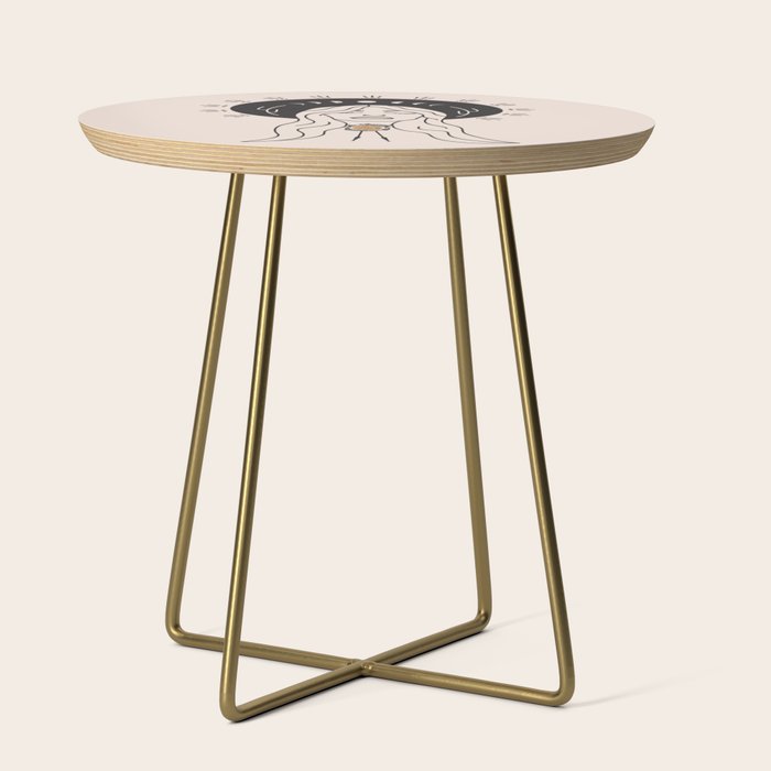 Desert Angel in Black & Cream Side Table Gallery Image 1