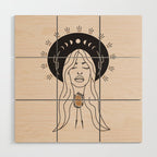 Desert Angel in Black & Cream Wood Wall Art Gallery Image 1