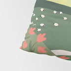 Idyllic Orchard Landscape Pillow Sham Gallery Image 4