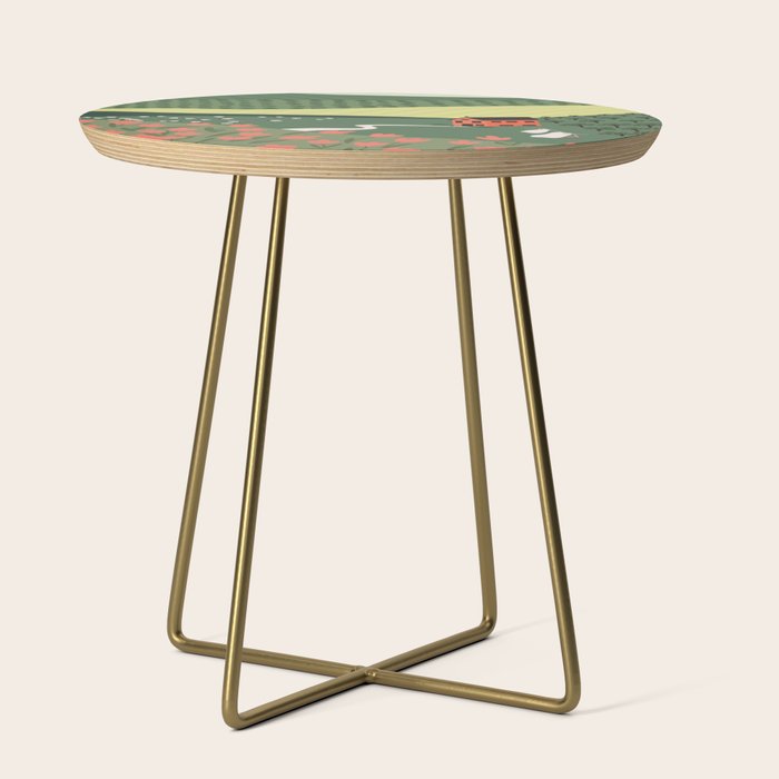 Idyllic Orchard Landscape Side Table Gallery Image 1