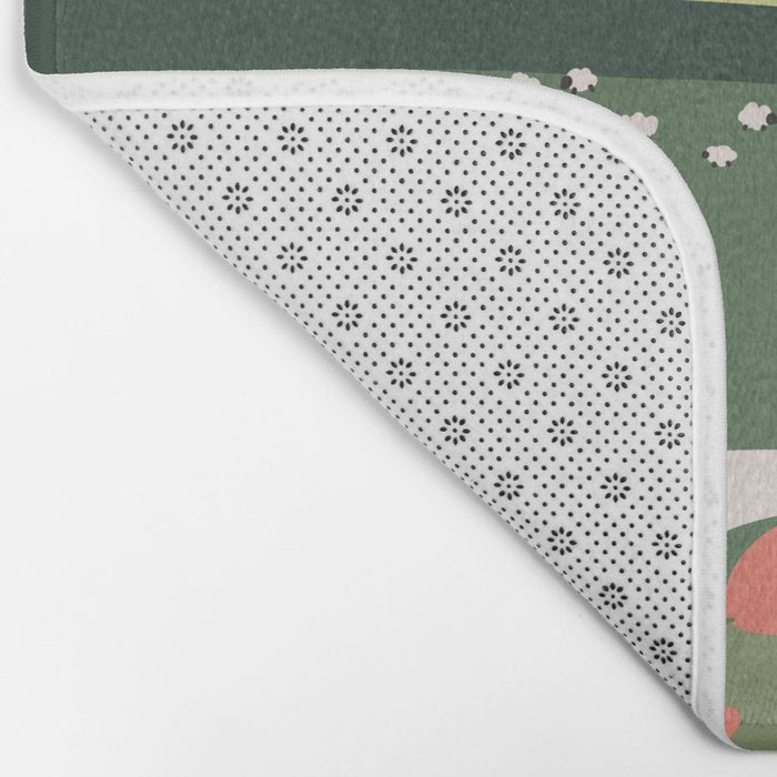 Idyllic Orchard Landscape Bath Mat Gallery Image 2