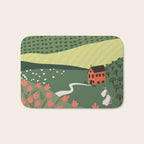 Idyllic Orchard Landscape Bath Mat Gallery Image 1