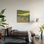 Idyllic Orchard Landscape Wood Wall Art Gallery Image 2