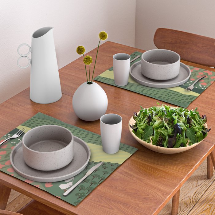 Idyllic Orchard Landscape Placemat Gallery Image 2