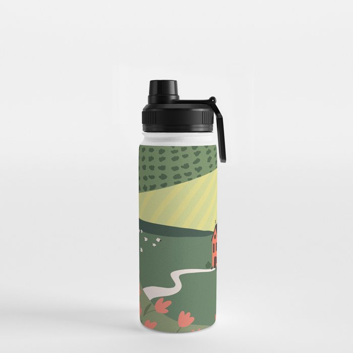 Idyllic Orchard Landscape Water Bottle Gallery Image 2
