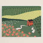 Idyllic Orchard Landscape Jigsaw Puzzle Gallery Image 1