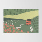 Idyllic Orchard Landscape Rug Gallery Image 2