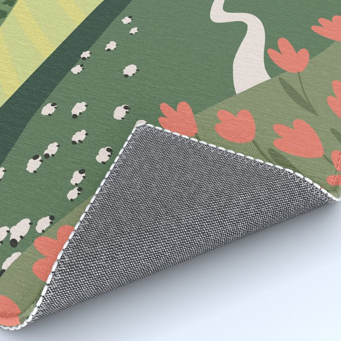 Idyllic Orchard Landscape Rug Gallery Image 4