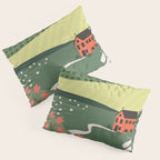 Idyllic Orchard Landscape Pillow Sham Gallery Image 3