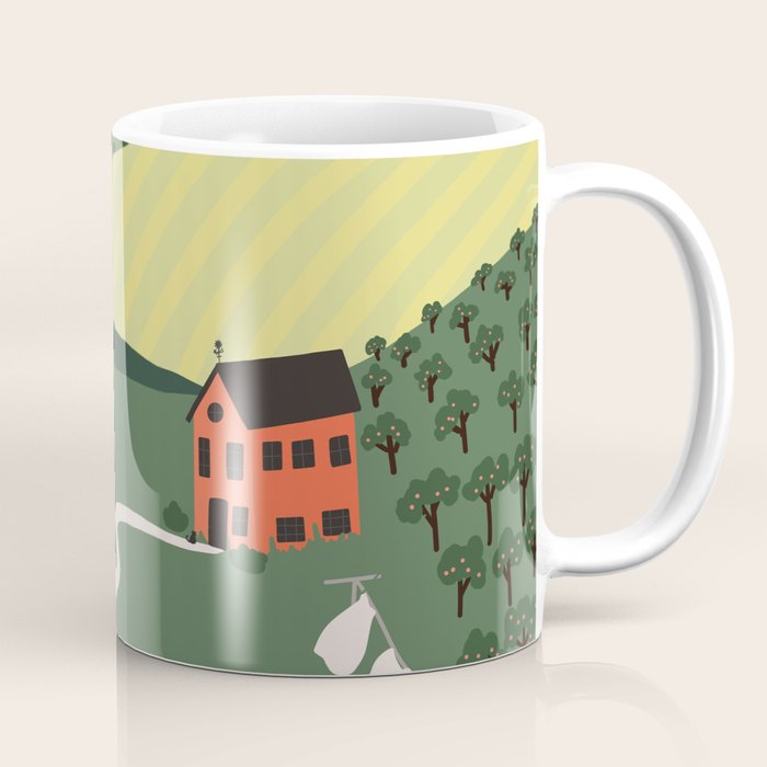 Idyllic Orchard Landscape Coffee Mug Gallery Image 1