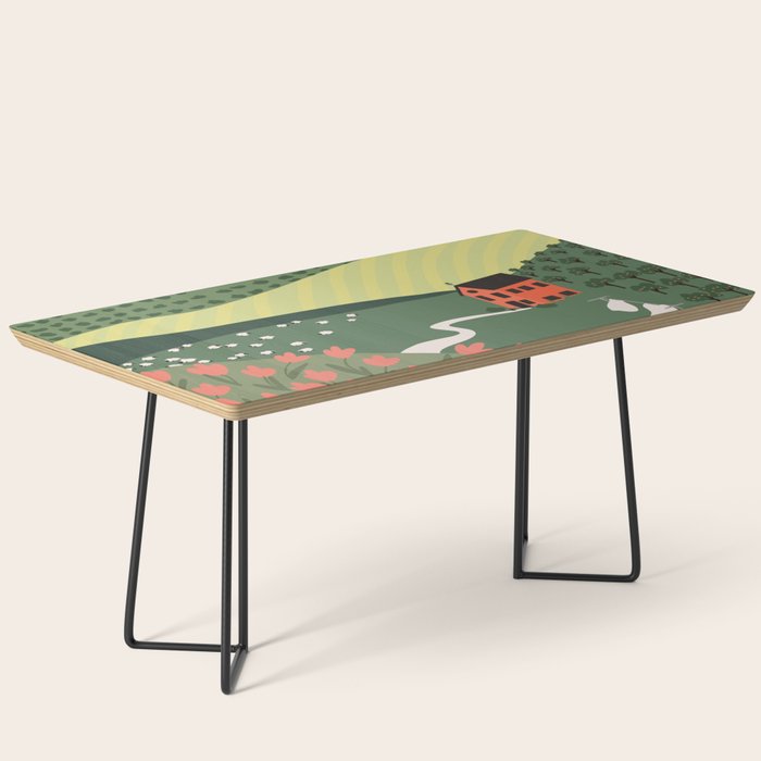 Idyllic Orchard Landscape Coffee Table Gallery Image 1