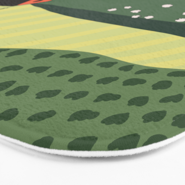 Idyllic Orchard Landscape Bath Mat Gallery Image 3