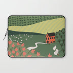 Idyllic Orchard Landscape Laptop Sleeve Gallery Image 1