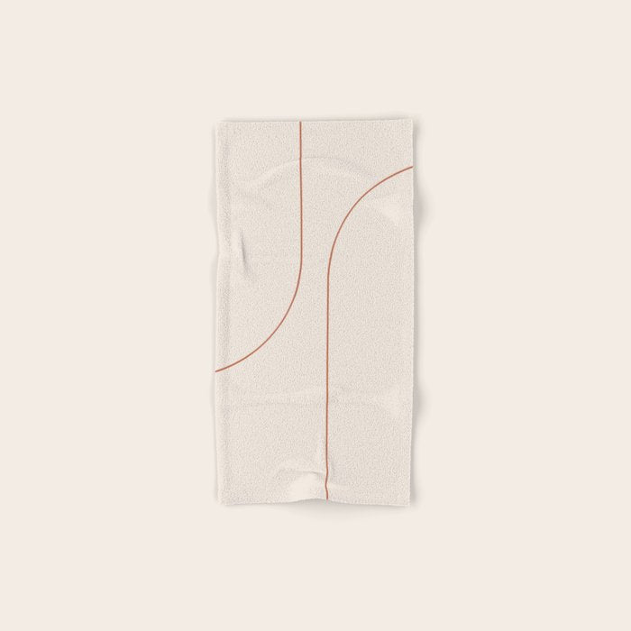 Modern Minimal Line Abstract XXVI Bath Towel Gallery Image 1