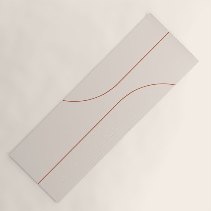 Modern Minimal Line Abstract XXVI Yoga Mat Gallery Image 1