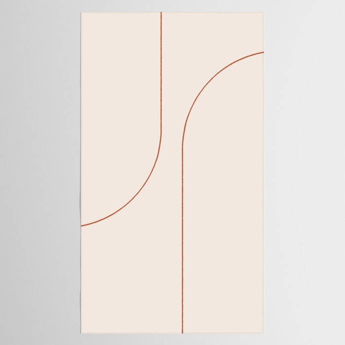 Modern Minimal Line Abstract XXVI Tablecloth Gallery Image 2