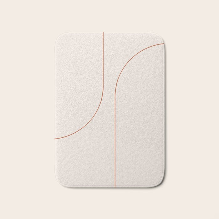 Modern Minimal Line Abstract XXVI Bath Mat Gallery Image 1
