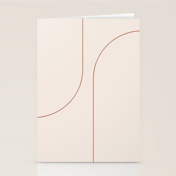 Modern Minimal Line Abstract XXVI Stationery Card Gallery Image 1