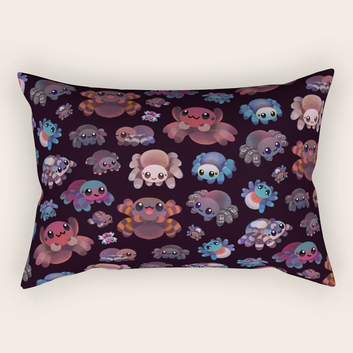 Tarantulas - dark Rectangular Pillow Gallery Image 1