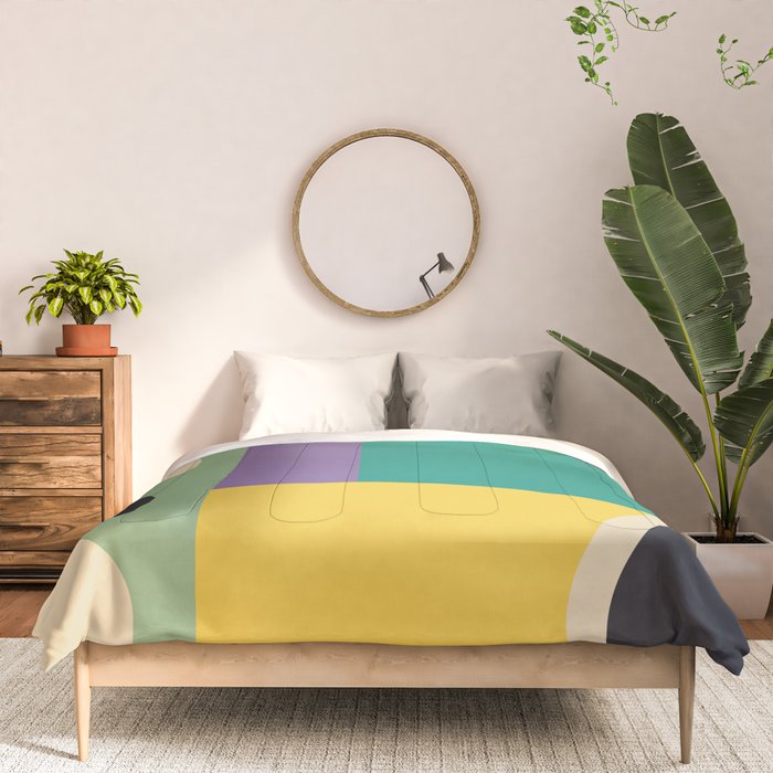 Colorful Geometric Abstract Art 21 Comforter Gallery Image 3