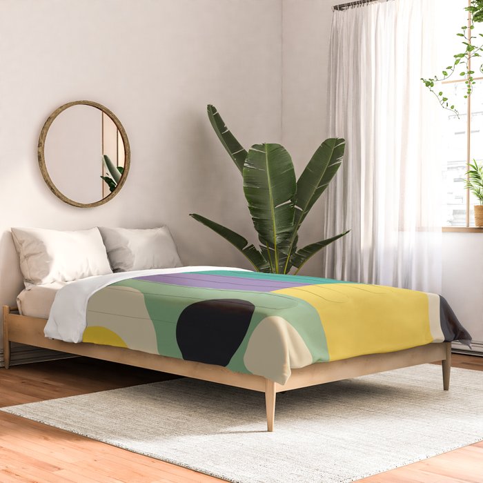 Colorful Geometric Abstract Art 21 Comforter Gallery Image 2
