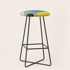 Colorful Geometric Abstract Art 21 Stool Gallery Image 1